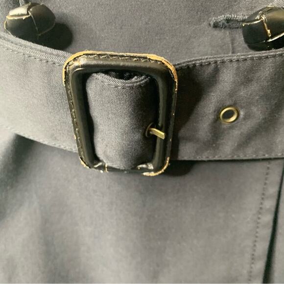 Red Valentino black double breasted trench pea coat jacket size 46 US 8‎ Italy - Picture 6 of 9